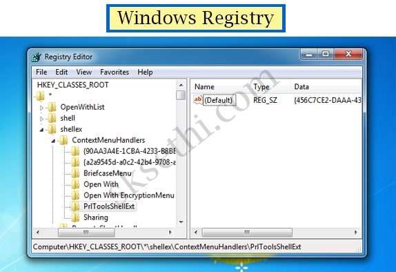 Windowas Registry